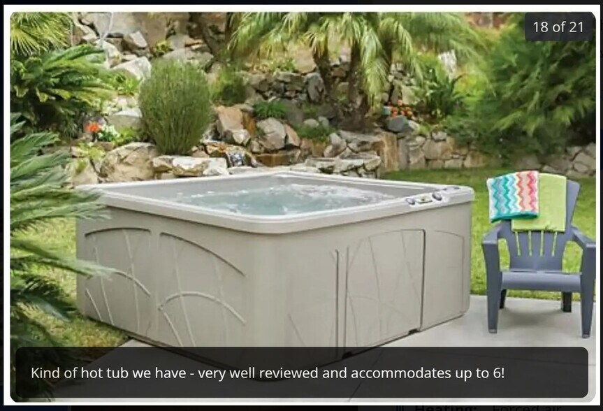 Kind of hot tub we have on large pato - 3990 Strandway