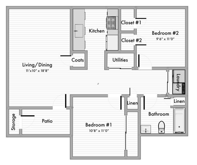 Floorplan - Prado Apartments