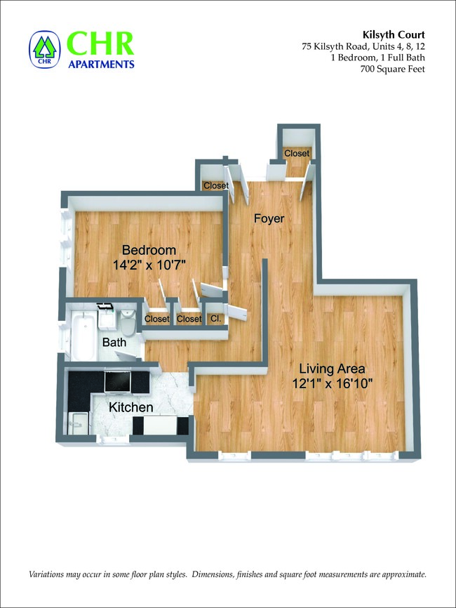 Floorplan - CHR Brighton Apartments