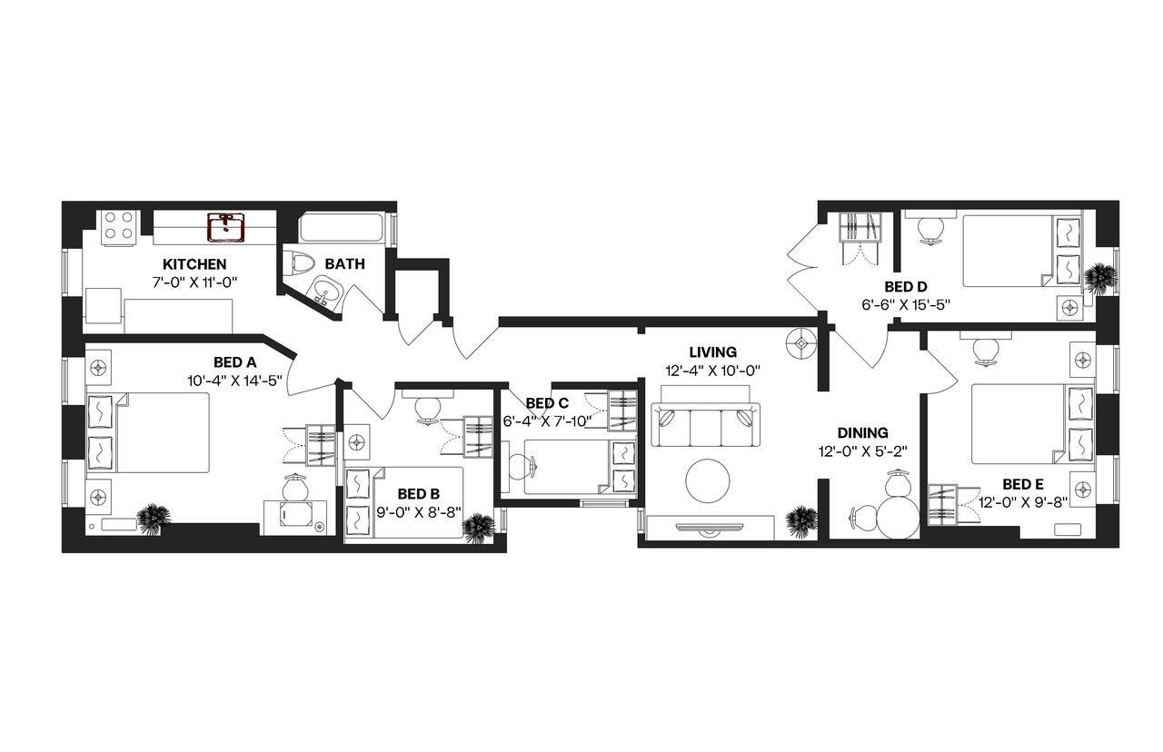 Building Photo - Room in Shared 5 bed/1 bath home