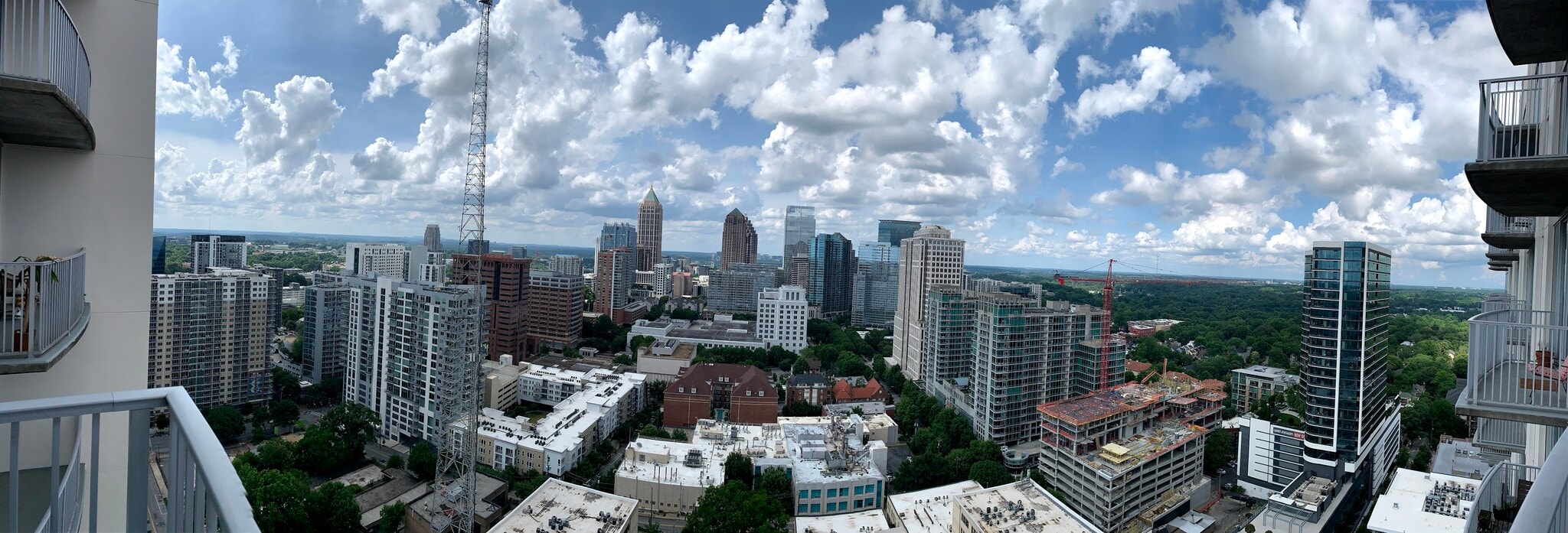 26th Floor (actual view) from large balcony. Relax on the weekends or after a long day of work.... - 860 Peachtree St NE