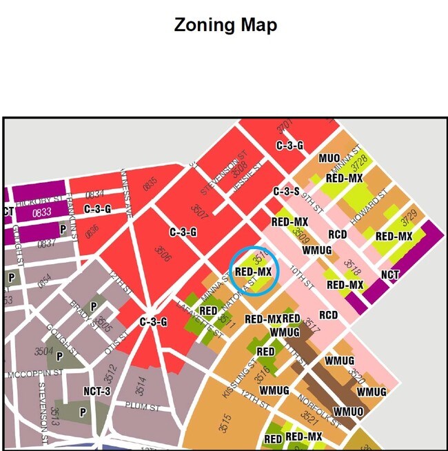 Zoning - 915-963 Minna St