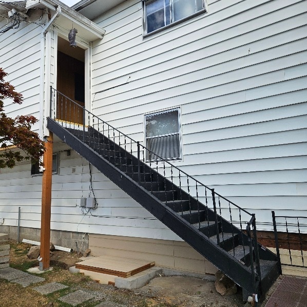 Stairs to access Apt A & B - 180 2nd St