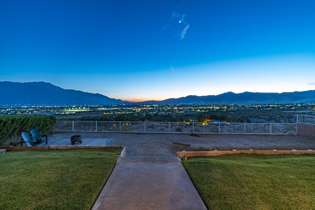 Patio view at dusk - 67365 Monterey Rd