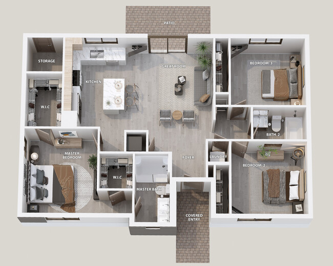 Casita C Floor Plan - Havens at Central Park