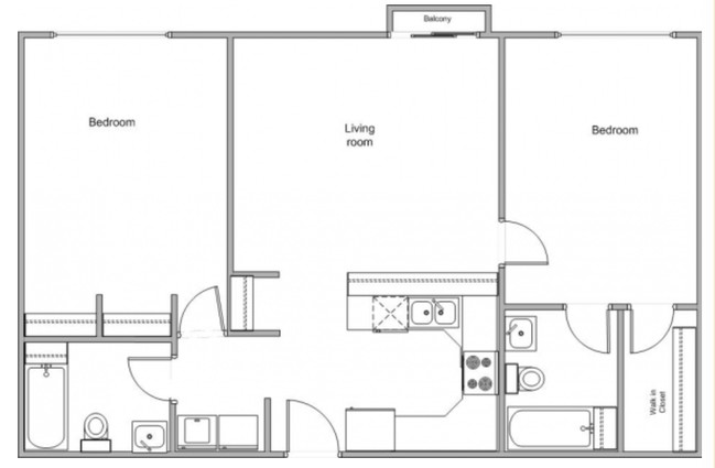 2BR/2BA - Walnut Hill Square Apartments