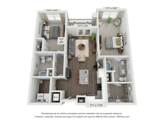Floorplan - Meridian at Rogers Branch
