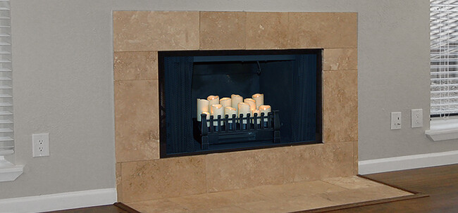 Electric candles can be used with or without the heat function and lend a beautiful ambiance - 6723 Eastridge Dr