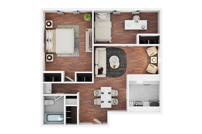 Floorplan - New Brookside Apartments