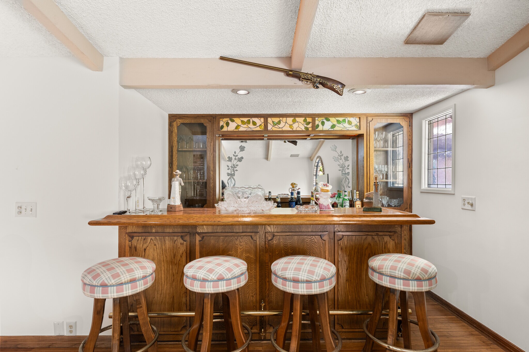 Full Wet Bar with full refrigerator and sink - 1557 E Puente St