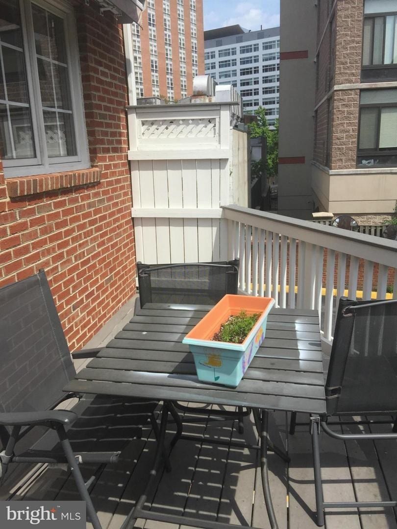deck with remote retractable awning - 8706 Ramsey Ave