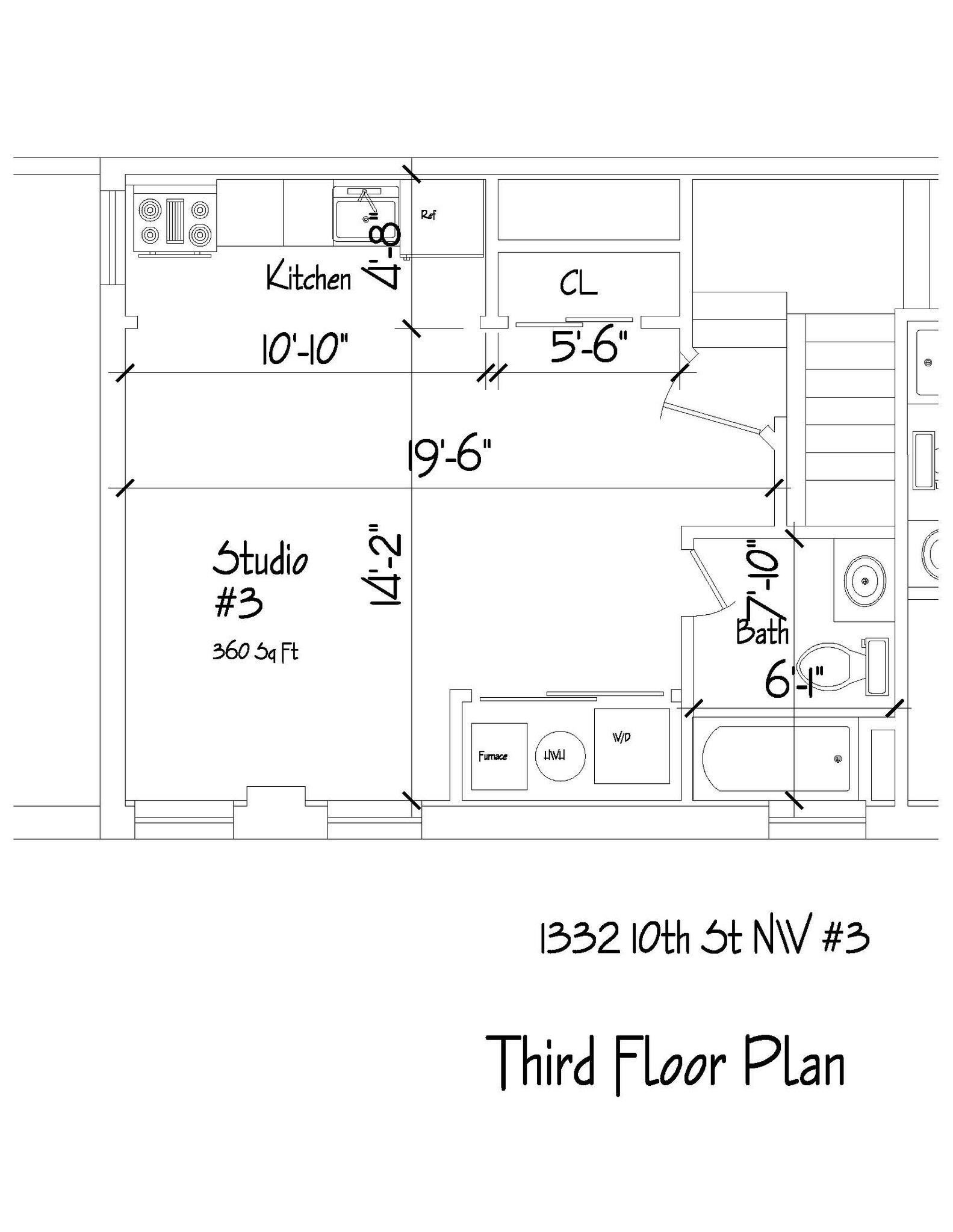 Floor Plan - 1332 10th St NW