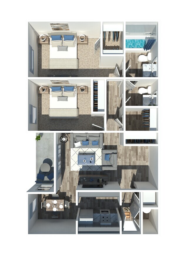 Floorplan - Hillcrest Apartments