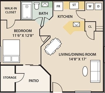 1BR/1BA - The Glades