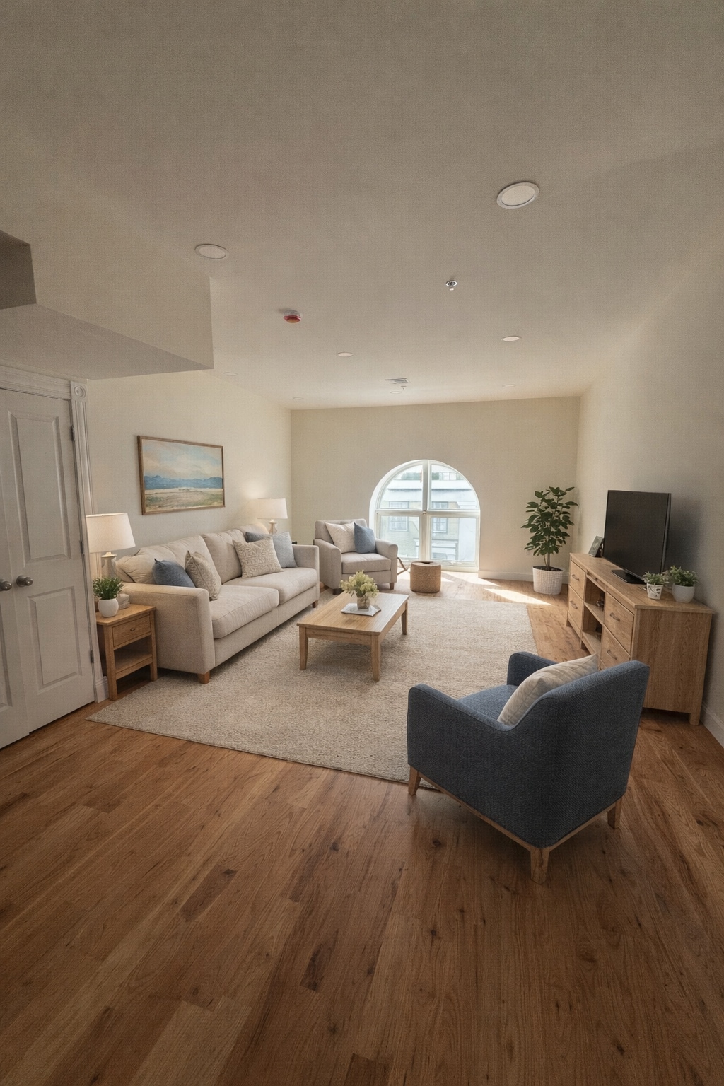 Living Area - Virtually Staged - 157 Green St