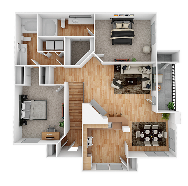 B2 Floor Plan - The Henry at Ranchstone