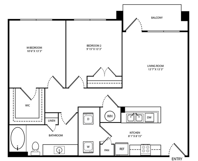 Floorplan - Moda at the Hill