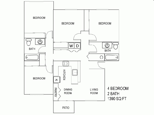 4BR/2BA - Fairview Oaks Woods