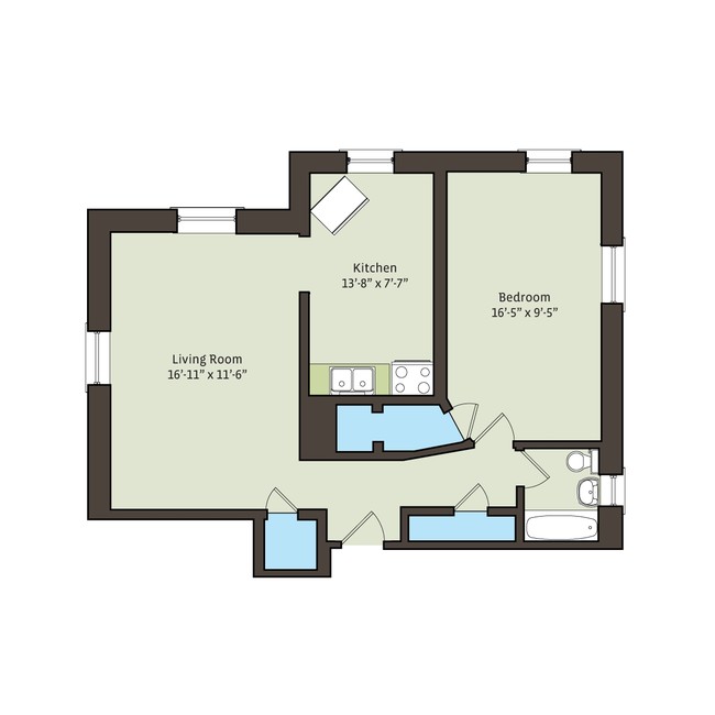 Floorplan - 5474-5480 S. Hyde Park Boulevard