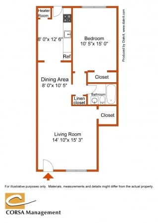 1BR/1BA - Lynnebrook Gardens Apartments