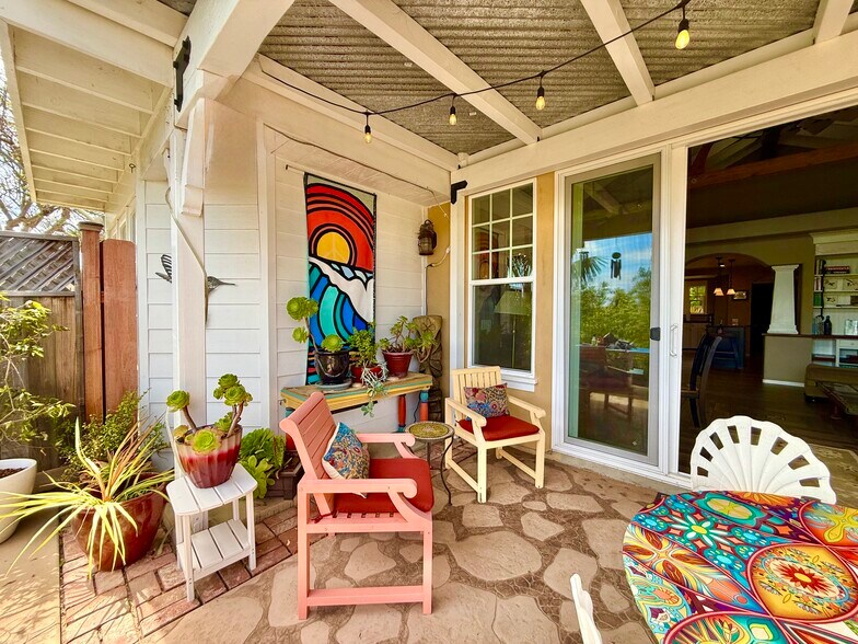 Covered Patio for All-Weather Outdoor Gathering - 1507 San Jose St