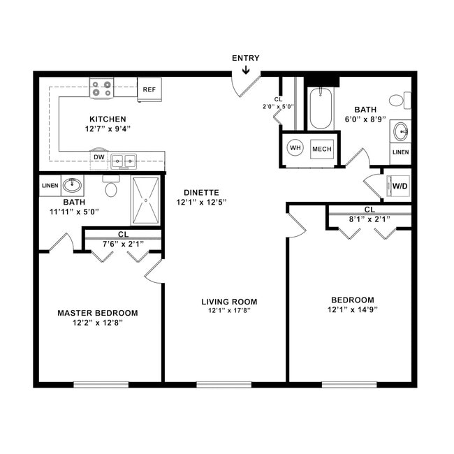 Floorplan - Iron Point Apartments