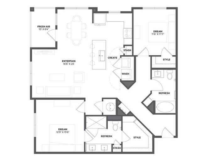 B2 Floor Plan - Conclave Glenwood