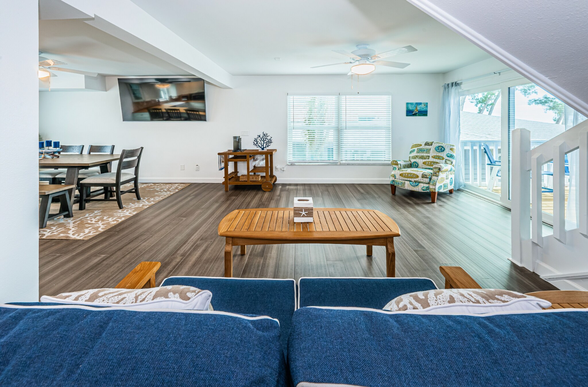 Lounging Den Forward View with Coffee Maker - 8432 W Gulf Blvd