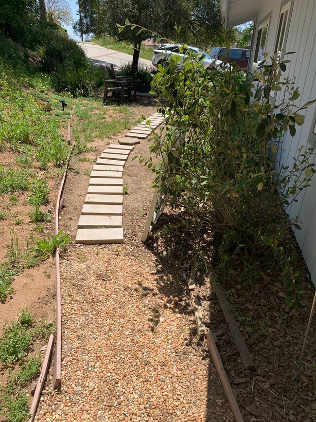 Walkway to parking space - 1401 Via Lima