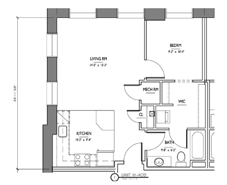 Flat One Bedroom B - Oxford Mills