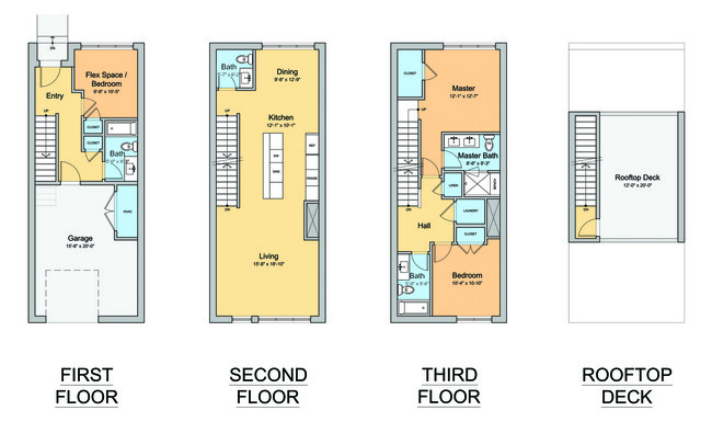 Floorplan - Philips Rowhomes