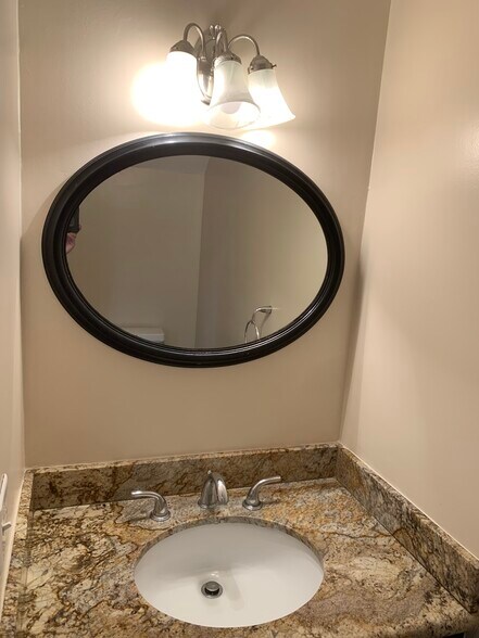 downstairs powder room (off the kitchen) - 1232 Stanford St