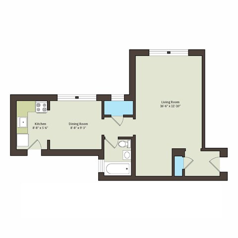 Floorplan - 1440 E. 52nd Street