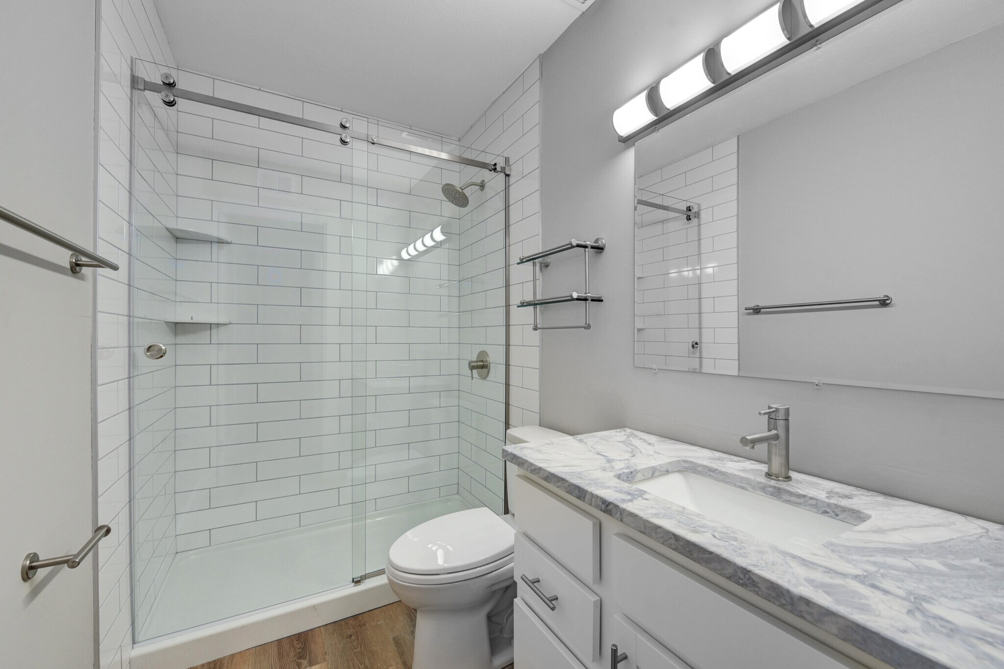 New Bathroom Walk-In Shower - 20333 Detroit Rd