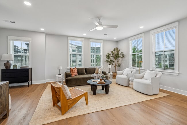 Effortless living from the living room - Fenland Townhomes