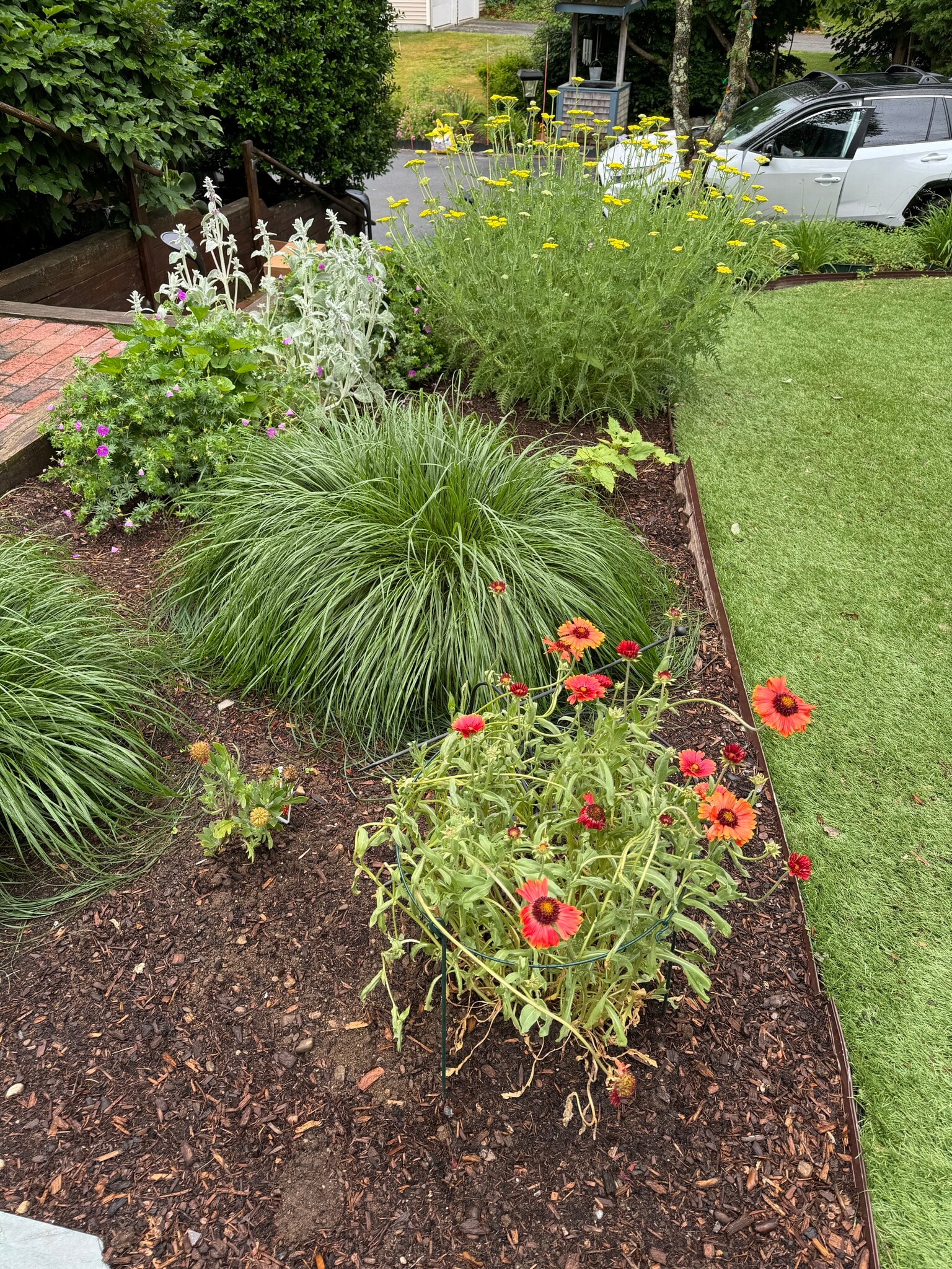 Flowers in front - 421 Oakhill Ave