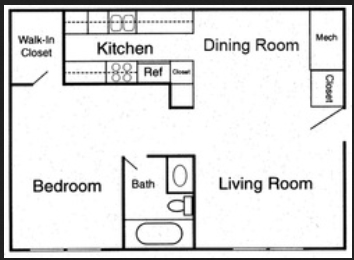 1BR/1BA - Southroads Apartments