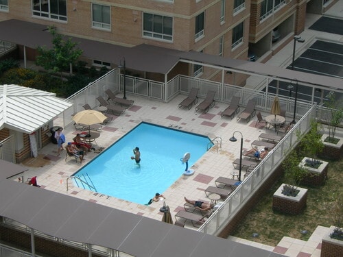 Pool View from Residence - 350 G St SW