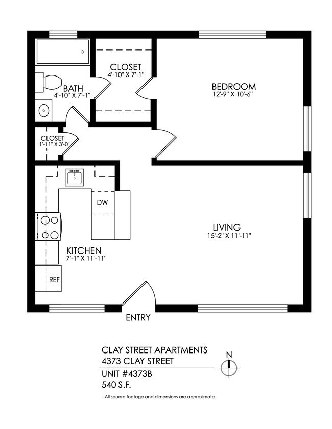 Floorplan - Clay Street Apartments