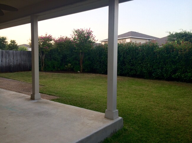 Backyard with patio - new fence has been installed recently (not pictured) - 10731 Pony Mesa