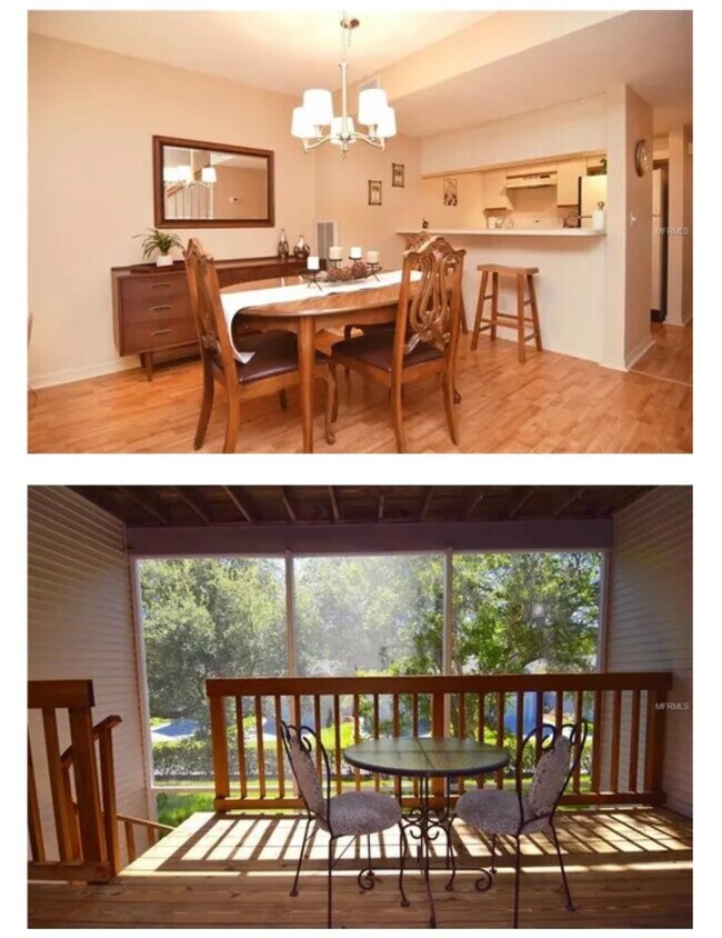 Living room / Dining room with large balcony - 9479 Tara Cay Ct