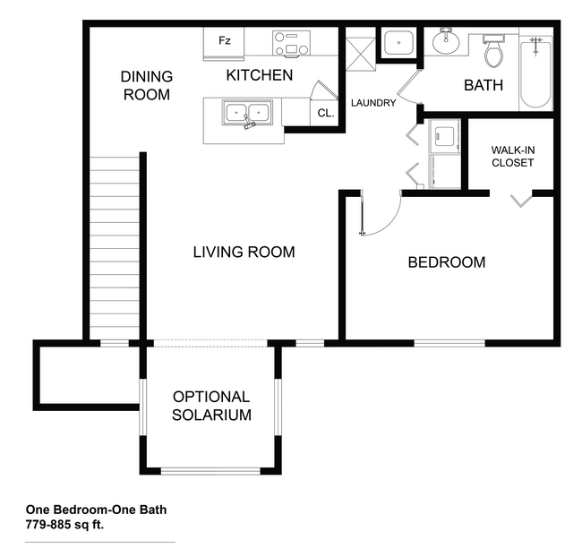 Floorplan - Townsend Apartments