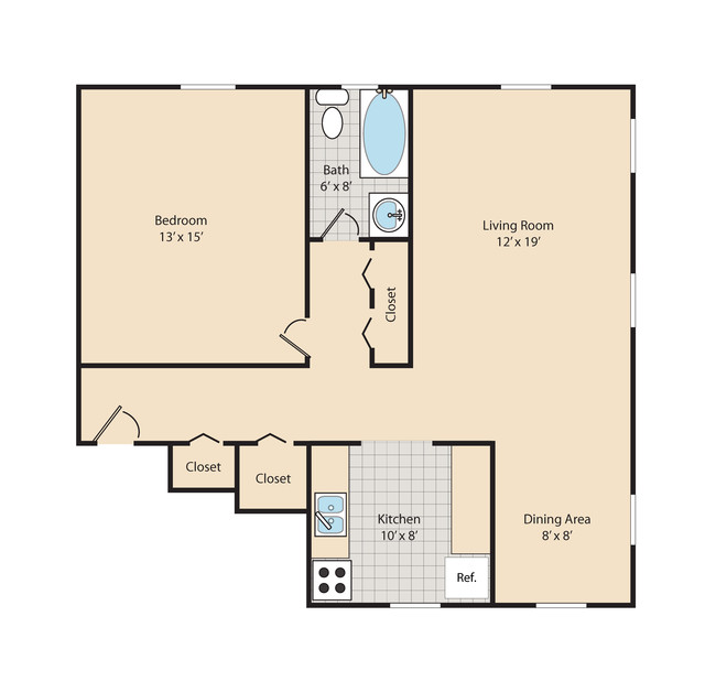 Floorplan - Glenwood Gardens Apartments