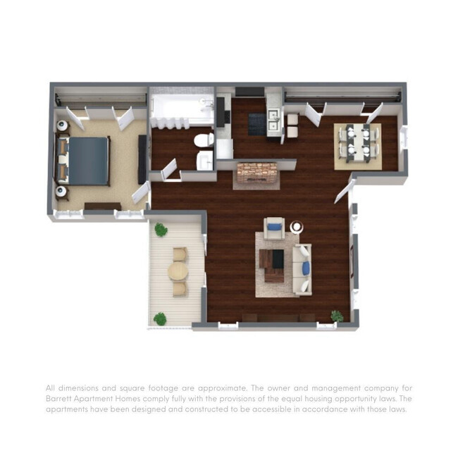 Floorplan - Barrett Apartment Homes