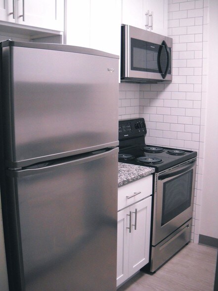 all stainless steel - Westminster Arch Apartments