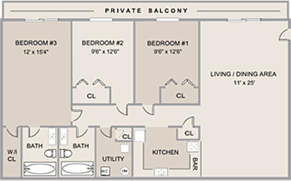 3BR/2BA - Stadium Crossing (Varsity Properties)