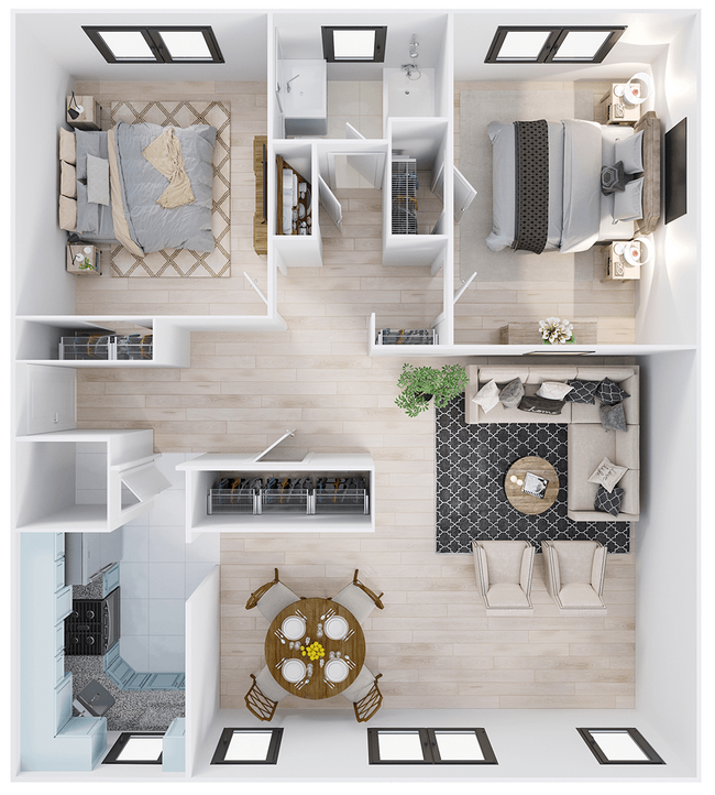 Floorplan - Kimbrough Towers