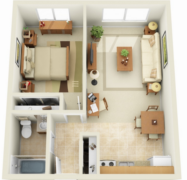 Floorplan - Sherwood Terrace Apartments