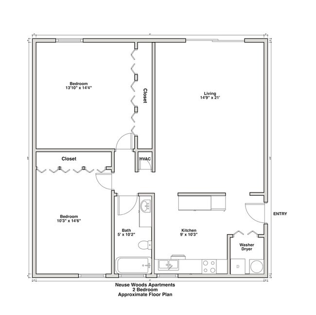 Floorplan - Neuse Woods Apartments
