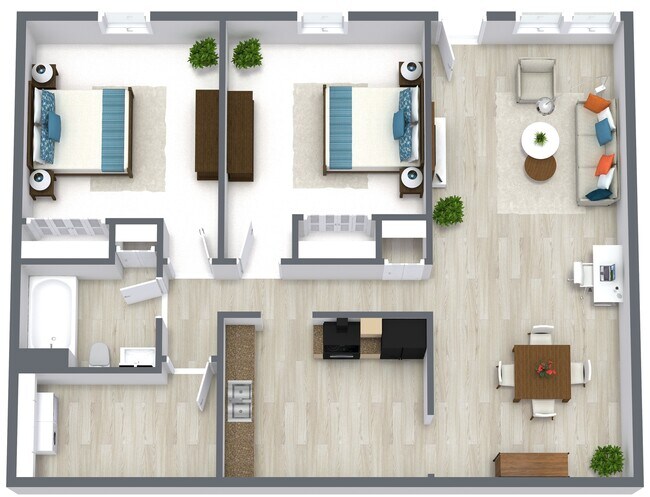Sterling floorplan - Ridgewood Apartments